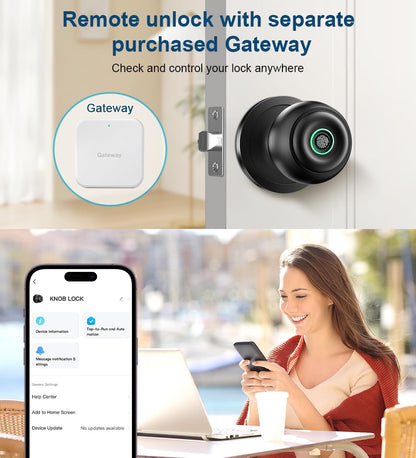 Smart Fingerprint Door Knob