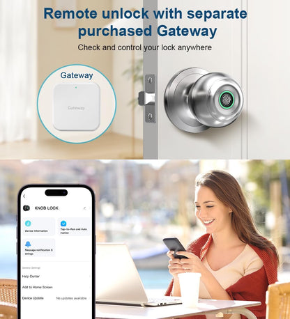 Smart Fingerprint Door Knob