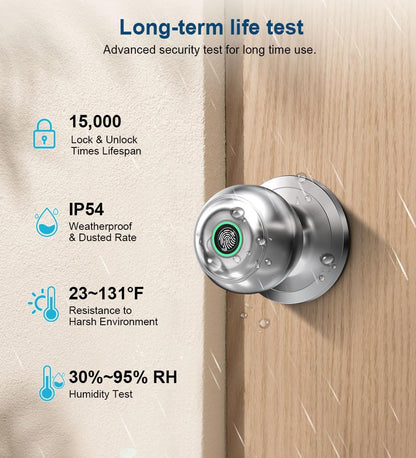 Smart Fingerprint Door Knob